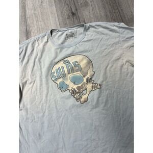 Rare The Shins Sub Pop Records Graphic Blue Skull T Shirt Size XXL